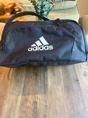 Adidas Black Duffel Gym Bag